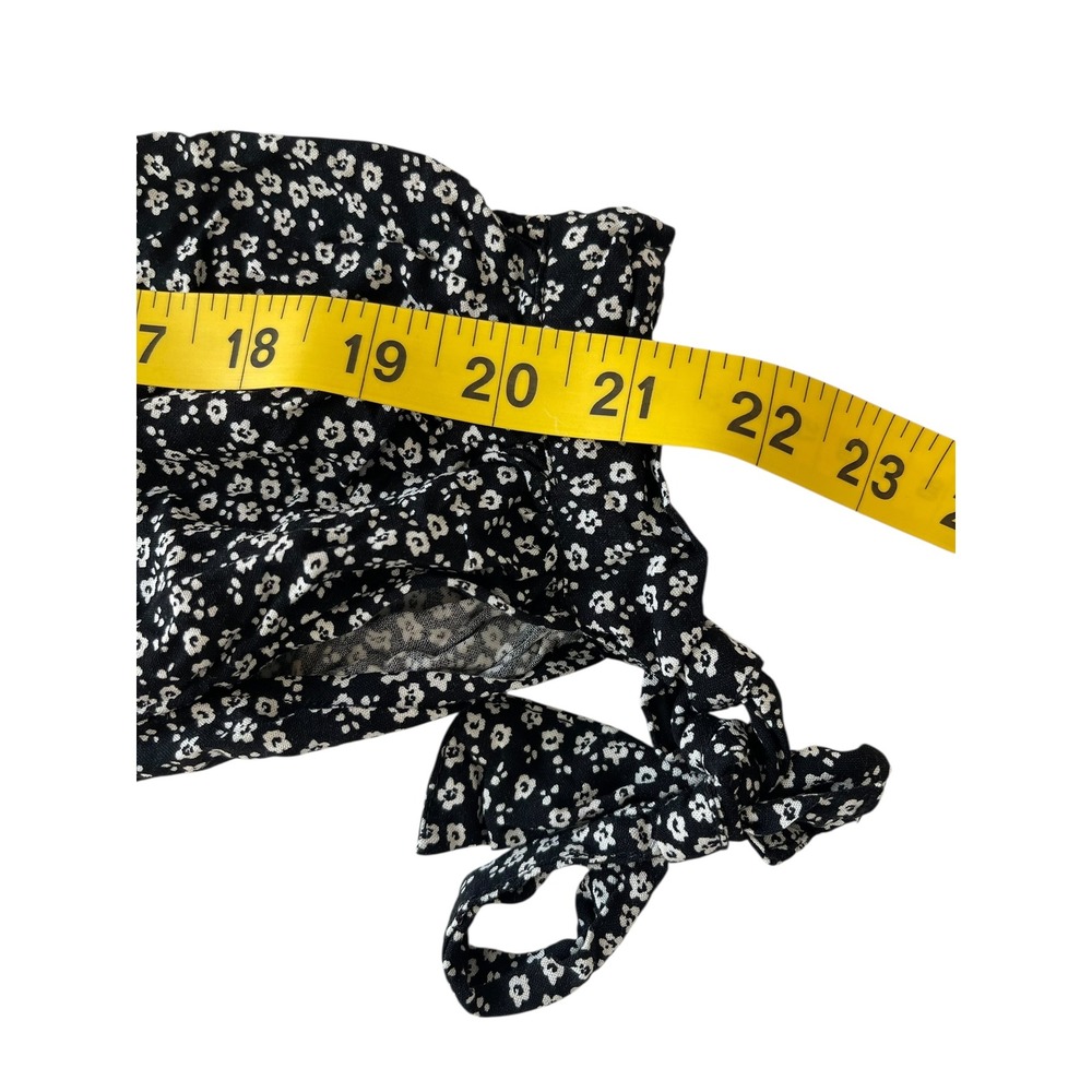 Women's wild fable ditsy floral mini babydoll dress size L boho Y2K bow detail - Picture 4 of 7